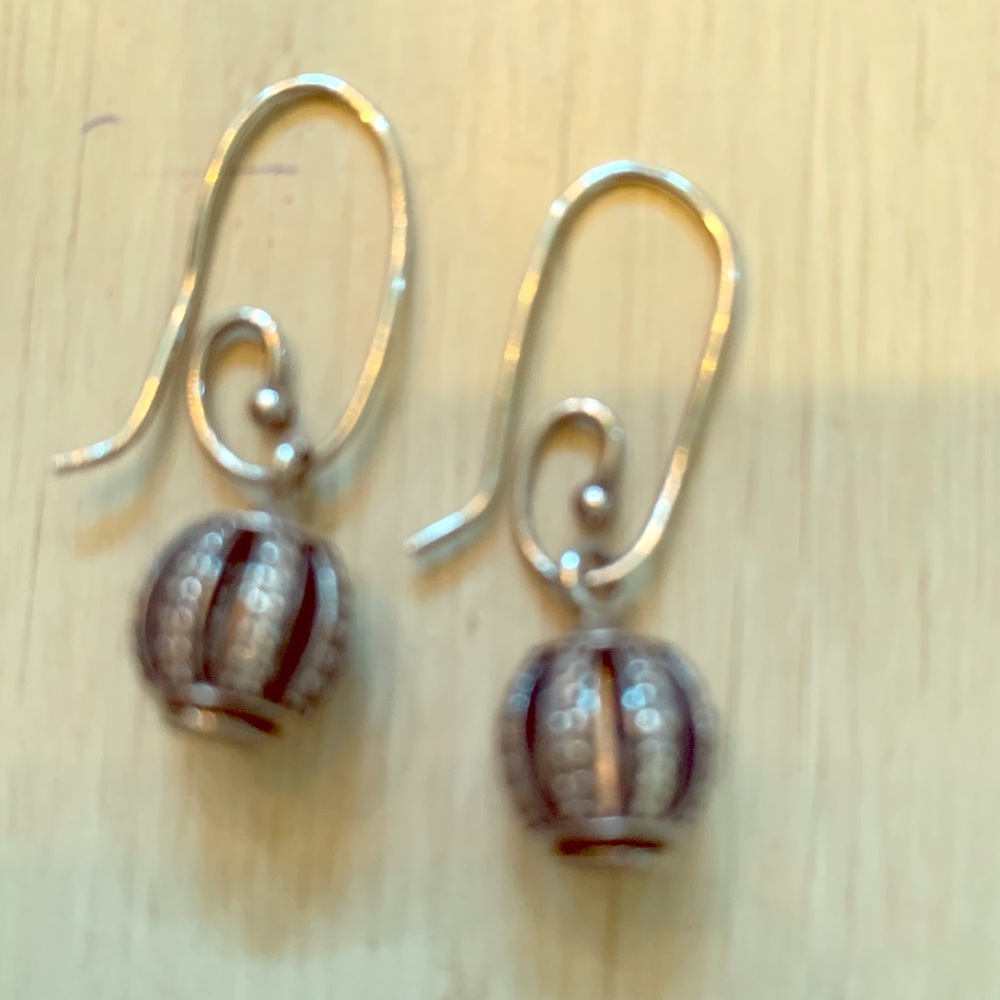 Pandora Beads with inserts (Silver & black with cz